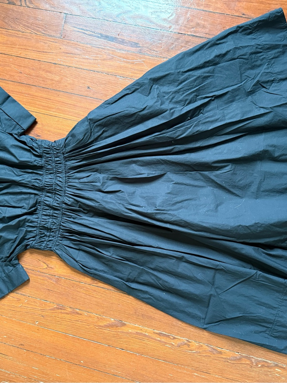 J. Crew Black Short-Sleeve Midi Shirtdress - Picture 5 of 6